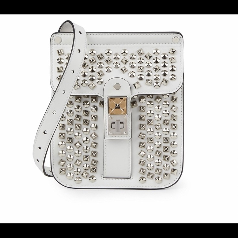 Proenza white studded purse